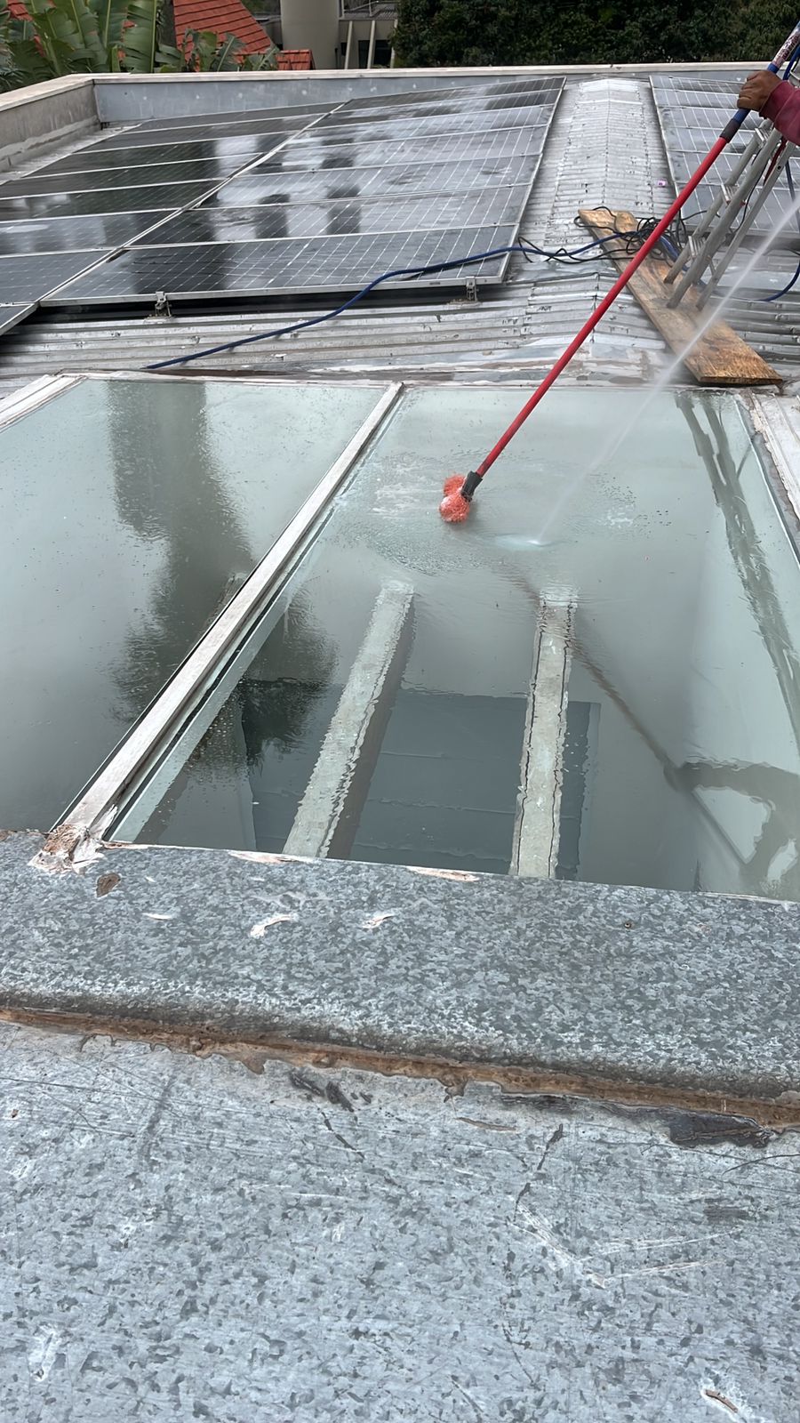 Limpeza de Claraboia